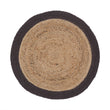 Nandi rug, natural & charcoal, 100% jute | URBANARA jute rugs