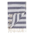 Filiz hammam towel, dark blue & white, 100% cotton