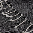 Cesme Hammam Towel black & white, 100% cotton | High quality homewares