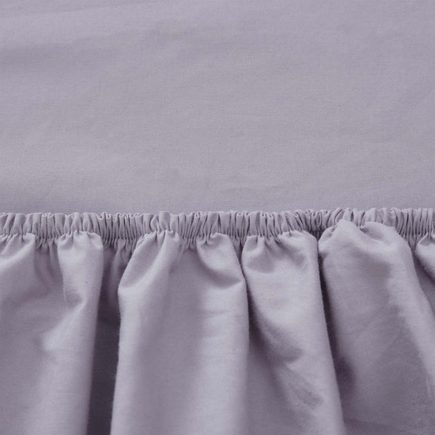 Spannbettlaken Perpignanin Fliedergrau | Schöne Ideen für Ihr Zuhause | URBANARA