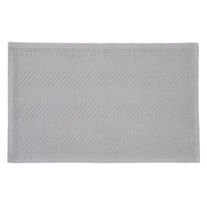 Tajo bath mat, light grey, 100% cotton