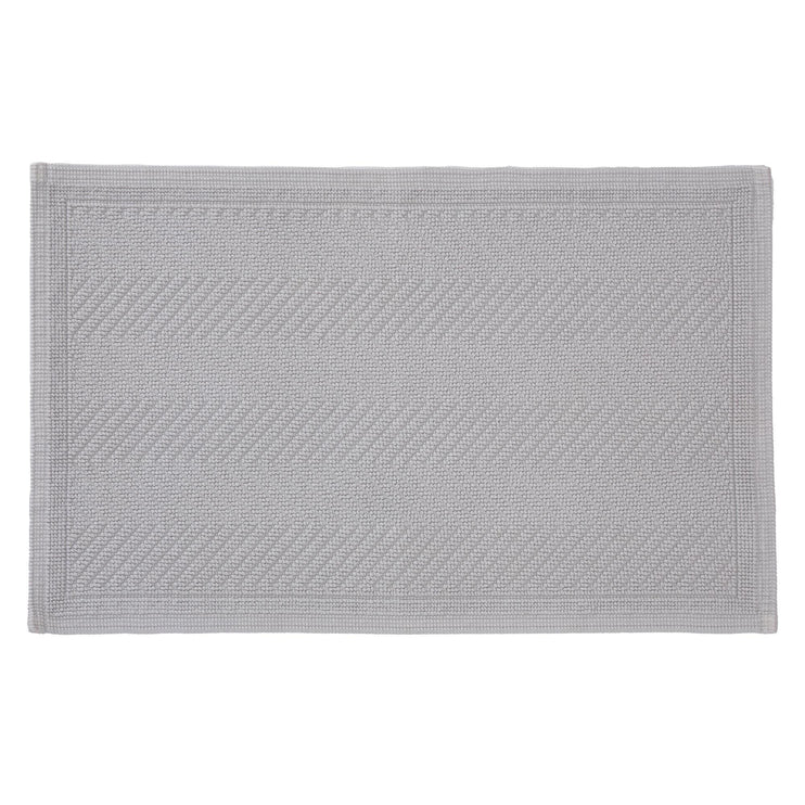 Tajo bath mat, light grey, 100% cotton