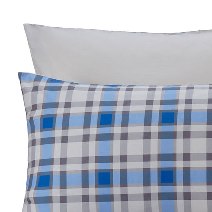 Natural & Blue & Black Cabril Bettdeckenbezug | Home & Living inspiration | URBANARA