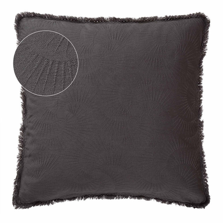 Espinho cushion cover, charcoal, 100% cotton