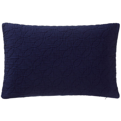 Carvado cushion cover, dark blue, 100% cotton