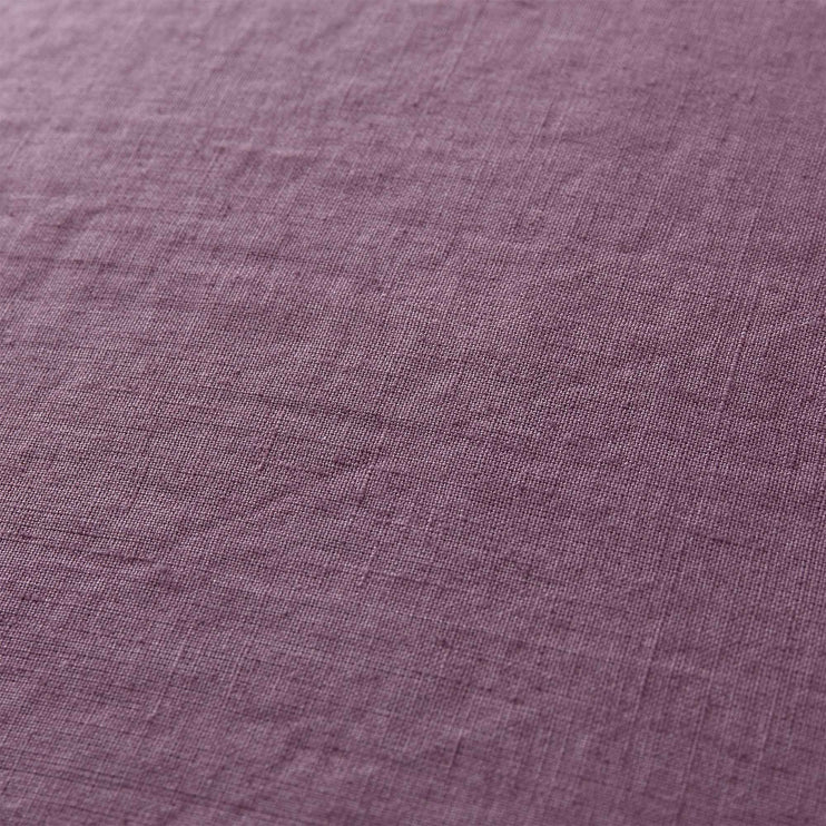 Kissenhülle Estoril, Aubergine, 100% Leinen | URBANARA Kissenhüllen