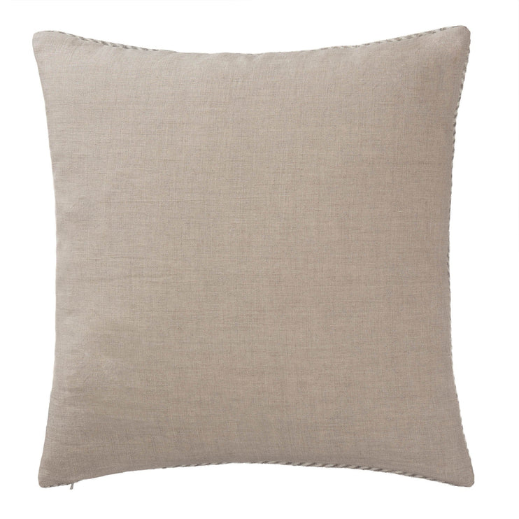 Kissenhülle Gotland, Grau & Creme, 100% Wolle & 100% Leinen | Hochwertige Wohnaccessoires