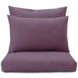 Bettdeckenbezug Manteigas, Aubergine, 100% Bio-Baumwolle