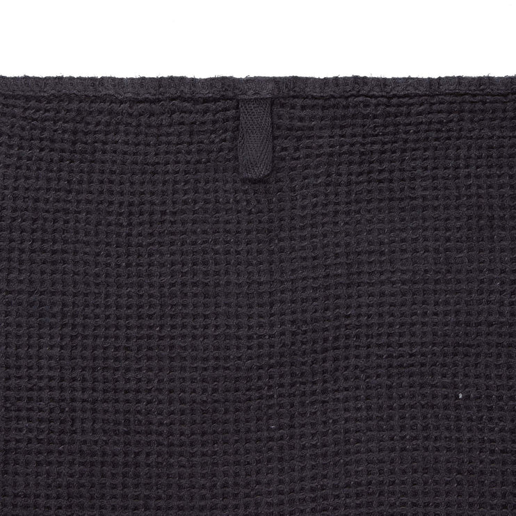 Neris hand towel, charcoal, 100% linen | URBANARA linen towels