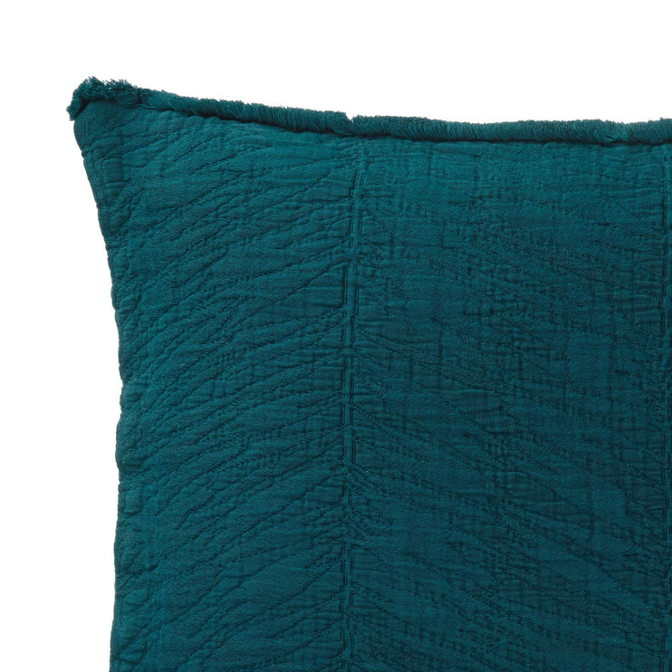 Ruivo cushion cover, forest green, 100% cotton | URBANARA cushion covers