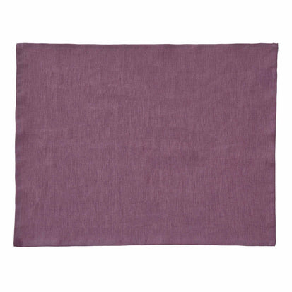 Tischset Teis, Aubergine, 100% Leinen