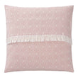 Alcoa cushion cover, coral & natural white, 100% cotton