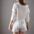 Pyjama Alva, Weiß & Rosa, 100% Bio-Baumwolle | URBANARA Nachtwäsche