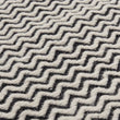 Pandim rug, dark blue & off-white, 100% wool | URBANARA wool rugs