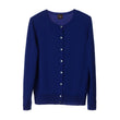 Strickjacke Nora, Royalblau, 50% Kaschmirwolle & 50% Wolle