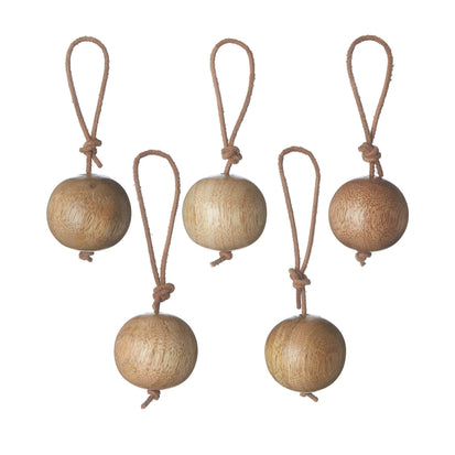 Weihnachtsdekoration Kabru, Warmes Braun, 100% Mangoholz