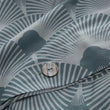 Zamora duvet cover, light green grey & green grey, 100% cotton | URBANARA sateen bedding