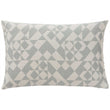 Amparo cushion cover, light grey green & natural white, 100% cotton