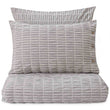 Bayan pillowcase, grey & natural white, 100% cotton