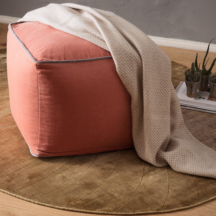 Pouf Godavariin Papaya & Grau | Schöne Ideen für Ihr Zuhause | URBANARA