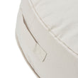 Pouf Nashik, Naturweiß, 100% Baumwolle | URBANARA Hocker & Poufs