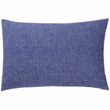 Kissenhülle Gotland, Ultramarinblau & Creme, 100% Schurwolle & 100% Leinen