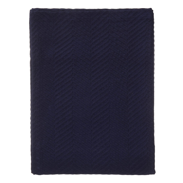Lixa bedspread, dark blue, 100% cotton