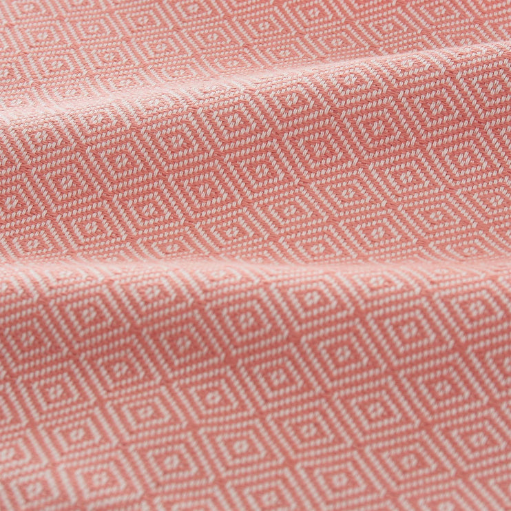 Cesme hammam towel, papaya & white, 100% cotton | URBANARA hammam towels