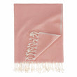 Cesme hammam towel, papaya & white, 100% cotton