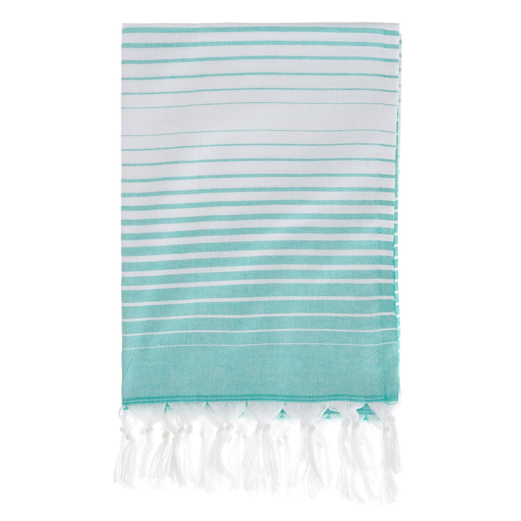 Kadirli hammam towel, green grey & white, 100% cotton