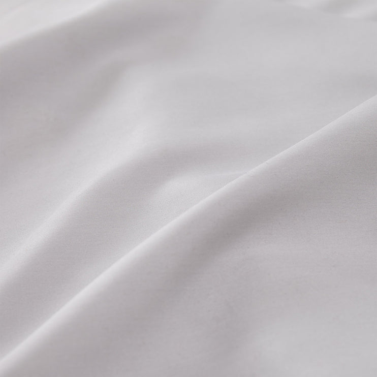 Lucca duvet cover, silver grey, 100% silk | URBANARA silk bedding