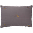 Gaya bedspread in grey & bright mustard, 100% linen & 100% cotton & 100% polyester |Find the perfect bedspreads & quilts