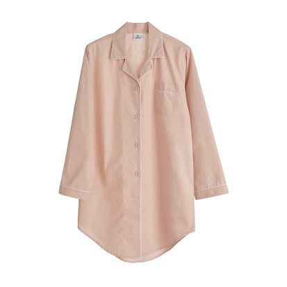 Pyjama Alva, Rosa & Weiß, 100% Bio-Baumwolle