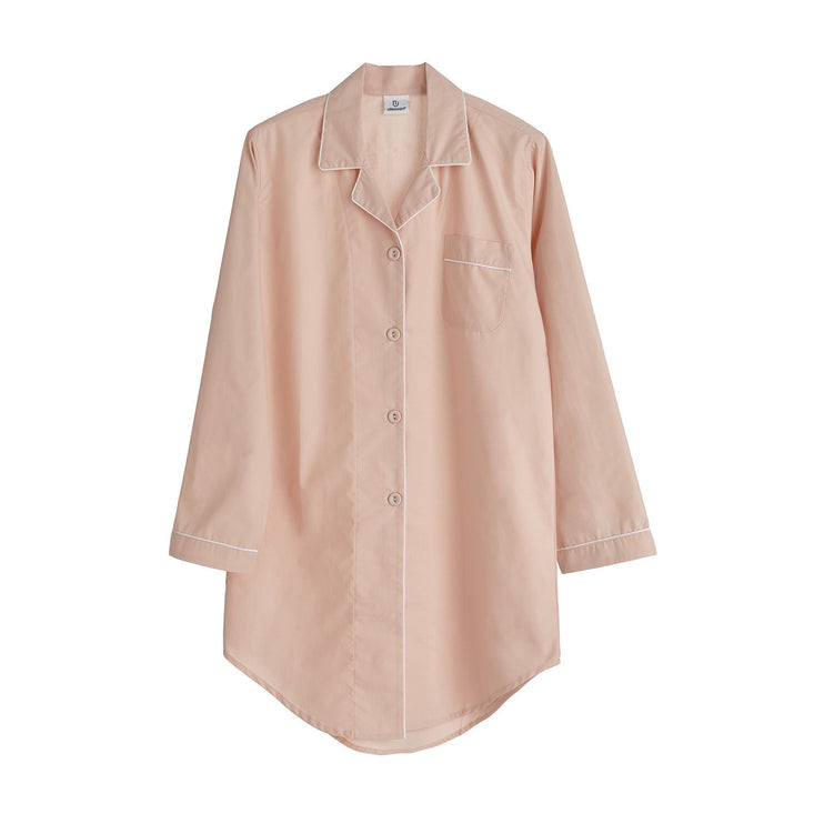 Pyjama Alva, Rosa & Weiß, 100% Bio-Baumwolle