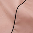 Vitero duvet cover, light dusty pink & black, 100% combed cotton | URBANARA percale bedding