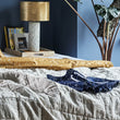 Pyjama Cova, Dunkelblau & Weiß, 100% Baumwolle | Hochwertige Wohnaccessoires