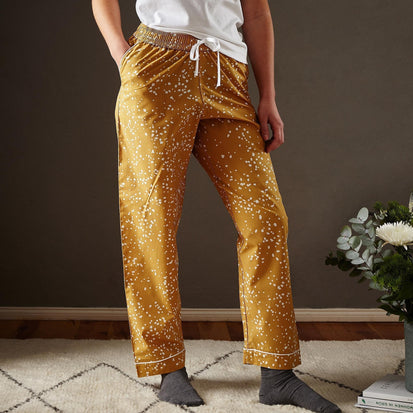Pyjama Covain Senfgelb & Weiß | Schöne Ideen für Ihr Zuhause | URBANARA