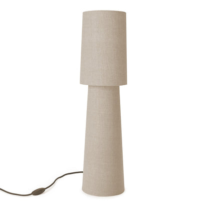 Stehlampe Kollur, Natur, 100% Leinen & 100% Metall
