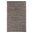 Metz Rug black & white & natural, 20% jute & 20% leather & 60% cotton | URBANARA jute rugs