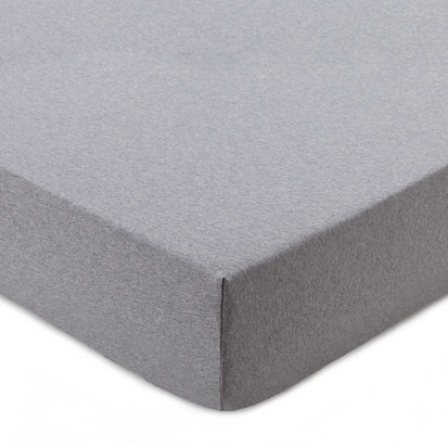 Spannbettlaken Sabugal, Hellgrau-Melange, 100% Baumwolle