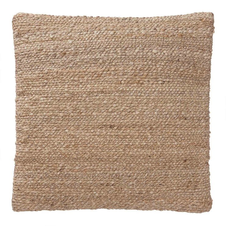 Silani cushion, natural, 90% jute & 10% cotton & 100% cotton