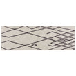 Zerdali bath mat, natural white & dark grey, 100% cotton | URBANARA bath mats