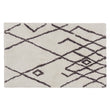 Zerdali bath mat, natural white & dark grey, 100% cotton