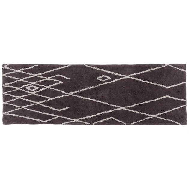 Dark grey & Natural white Zerdali Badematte | Home & Living inspiration | URBANARA