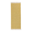 Barota runner, bright mustard & white, 100% pet | URBANARA outdoor accessories
