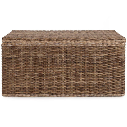 Truhe Java, Graubraun, 100% Rattan