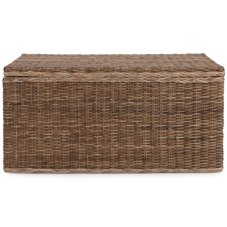 Truhe Java, Graubraun, 100% Rattan