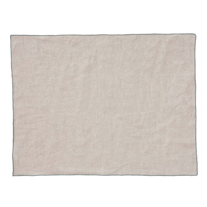 Tischset Alvalade, Natur & Grüngrau, 100% Leinen