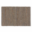 Nattika doormat, grey & natural, 45% leather & 45% jute & 10% cotton
