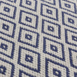 Fussmatte Barota, Ultramarinblau & Weiß, 100% PET | Hochwertige Wohnaccessoires